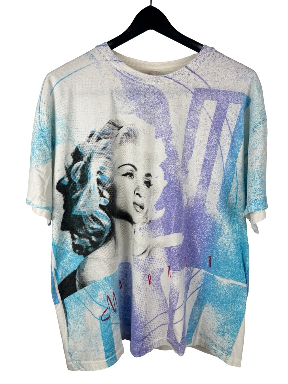 Vintage 90s Marilyn Monroe All Over Print Pop Culture Graphic Shirt Size XL